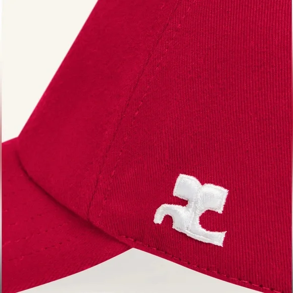 【Courrèges】 Cotton Signature Cap M SIGNATURE AC COTTON CAP - courrèges